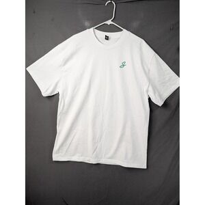 AS Colour Heavy Mens Large White Short Sleeve Graphic T-Shirt Cotton 6869